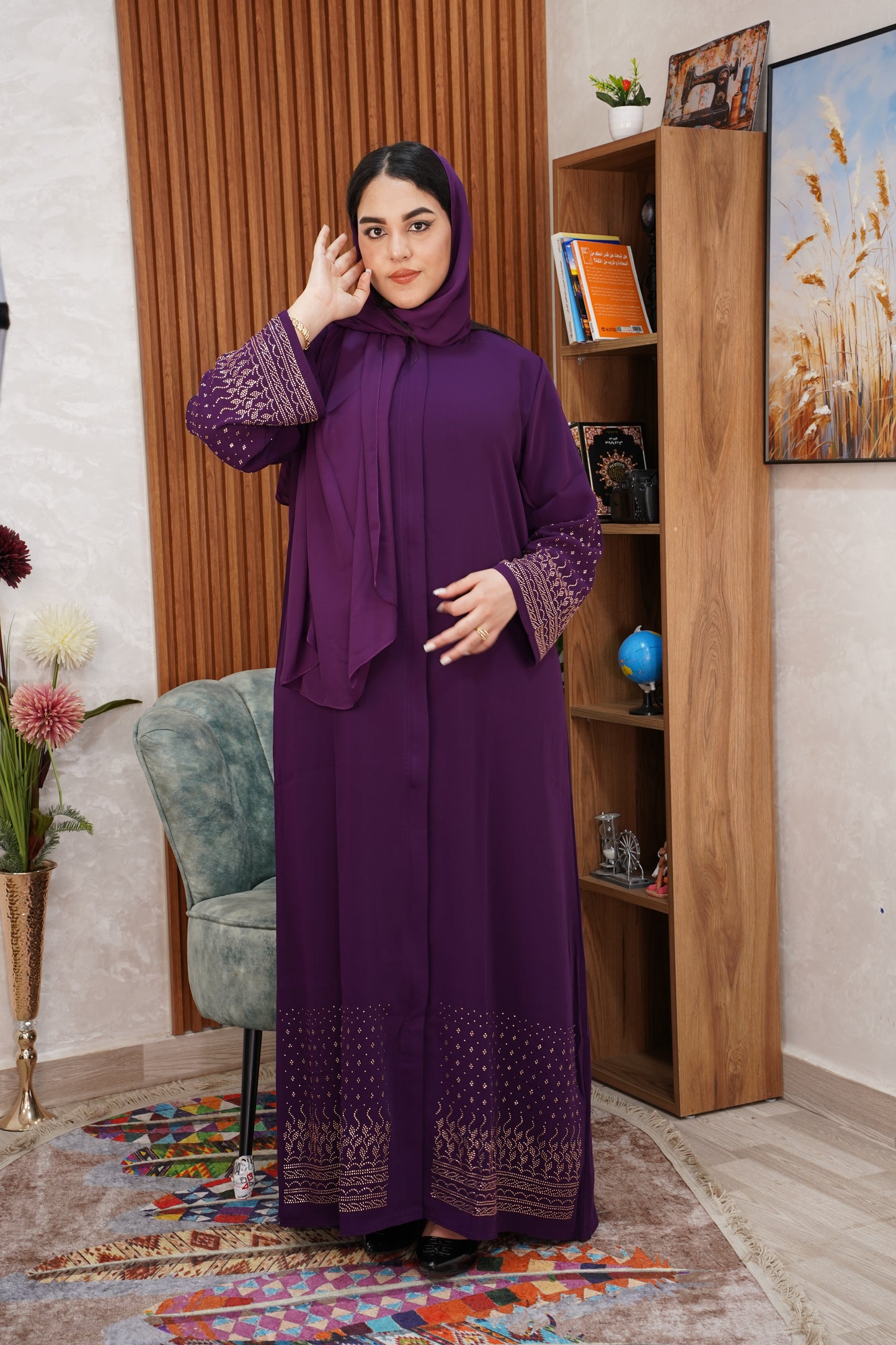 عباية إماراتية ستراس بالفولار