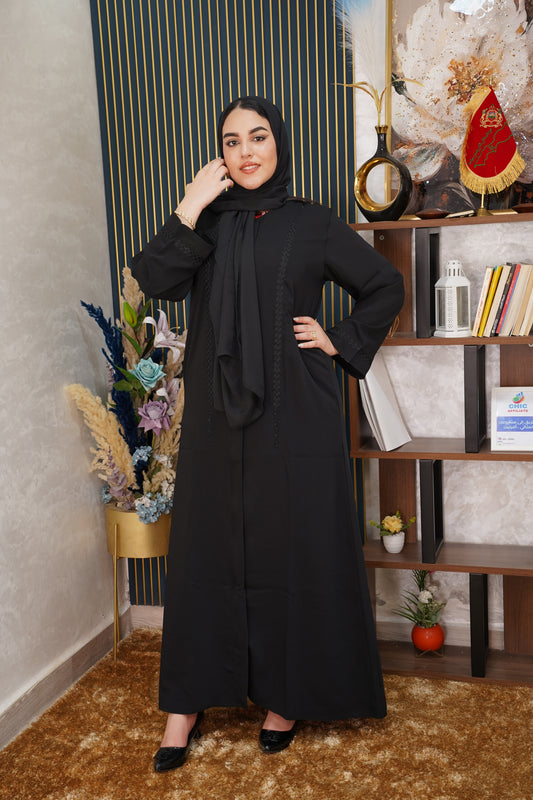 عباية إماراتية طرز بالفولار